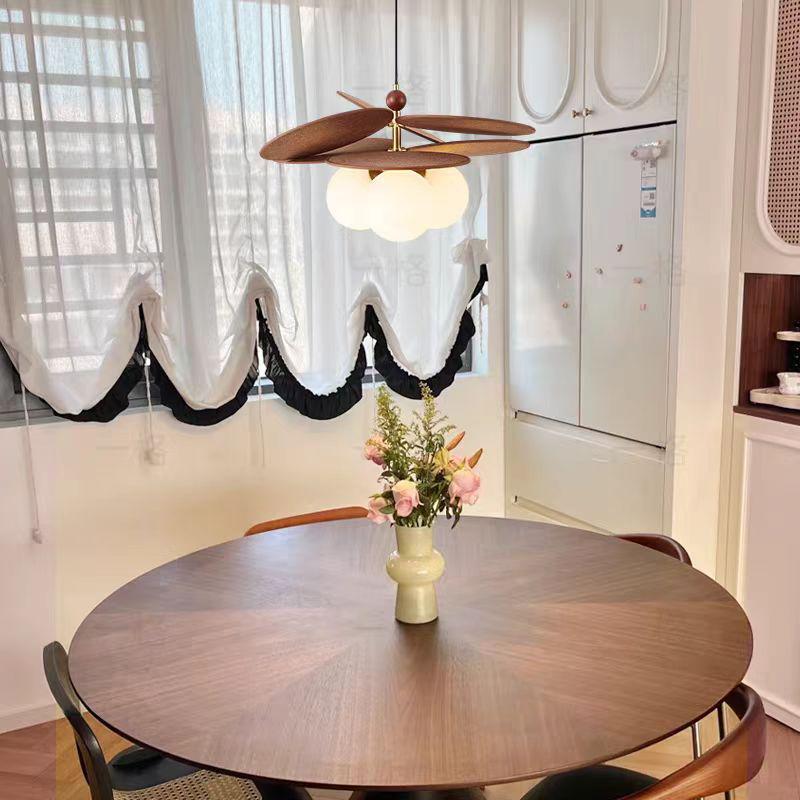 Pre-owned Fengmodou French Retro Rattan Chandelier for Bedroom, Dining Room, or Tea Room