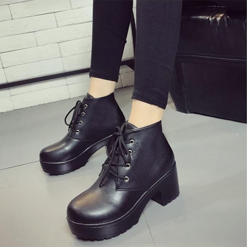 Botas Martin de Mujer Plataforma Impermeable Tacón Grueso Fondo Grueso Sin  Botas Cortas de Terciopelo comprar a buen precio — entrega gratuita,  reseñas reales con fotos — Joom