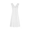 French white polka dot small flying sleeve vest dress women's summer ruffle edge waist skirt temperament vacation dress