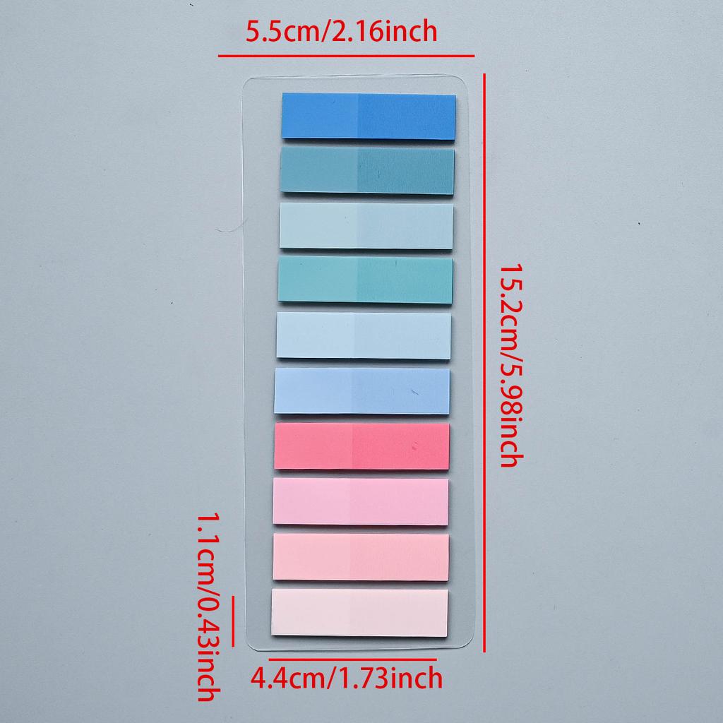 200-4200Pcs Transparent Colorful Index Creative Memo Pads Office School Stationery Self-Adhesive Stickers Sticky Note Pads
