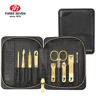 777 Black Gold Business 9-Piece Nail Clipper Set