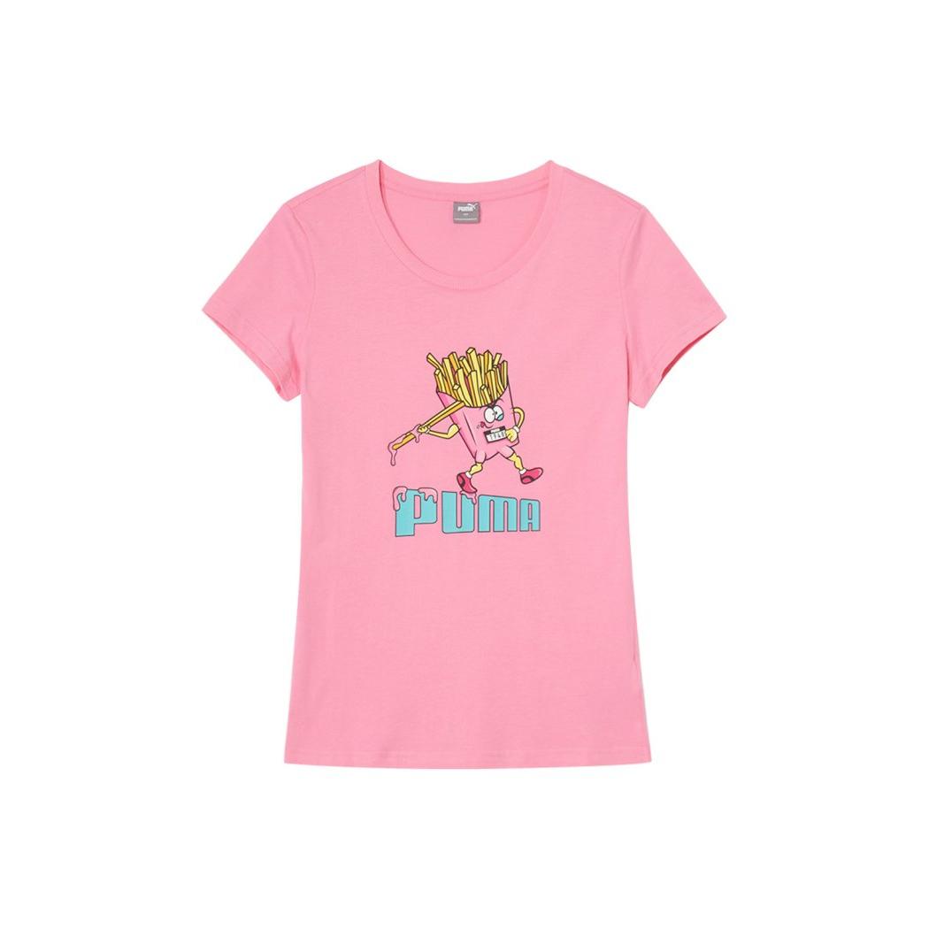 

Puma Дышащая футболка с круглым вырезом, простая, с коротким рукавом, женские топы 686538-28 S