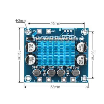 Dual Channel Digital Stereo Audio Power Amplifier Board TPA3110 XH-A232 Powerful Sound Amplifier Module 30W+30W DC 8-26V 3A