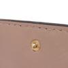 Used Bee Compact Zip Wallet (10656) S8001CVQR 7941, Bee Grain Calfskin, Snap Button, CD Logo, Rose Beige, Women's from