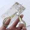 Portable Stainless Steel Scissors for Crafts, Thread Ends & Tea Ceremonies - Sharp Tip, Retro Design