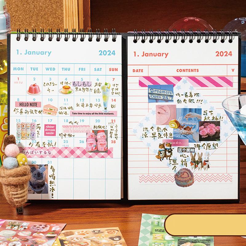 4sheets/bag Sticker Pack Korean Kawaii Food Stickers Scrapbooking Stationery DIY Handbook For Phone Case Notebook Decoration