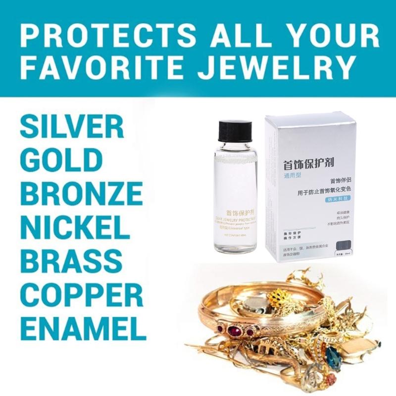 Multifunction Jewelry Anti-oxidation Protective Polish Agent Clear for Gold Silver Alloy Jewelry Various Metal Utensils