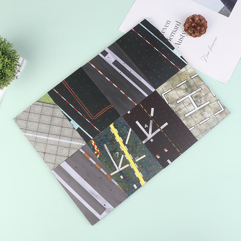 Static Airport Runway Platform Deck Model Military Sand Table Aircraft Scene Landscape Layout Diorama Kits 1Pcs