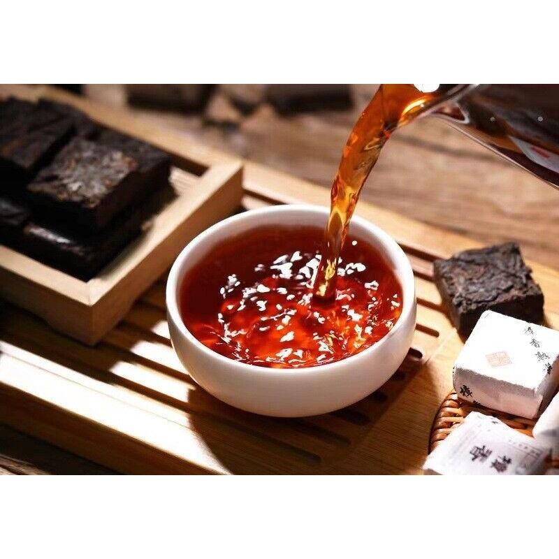 500g Yunnan Small Square Brick Pu'er Tea Banzhang Brick Tea Aged Pu'er