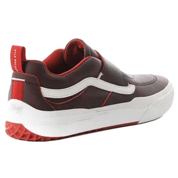 Vans Kyle Walker Pro Leather Slip Resistant Durable Low Top Skate Shoes Men Sneakers Brown Red VN0A4UW3REB