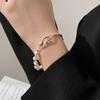 Korean Style Baroque Freshwater Pearl Bracelet with Branch Texture