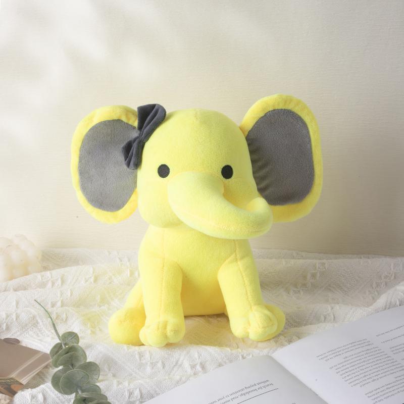 Peluche Morbido Elefante 25cm/9.84in - Giocattolo di Peluche Carino Soffice Colorato (Più colori: Rosa/Blu/Viola/Arcobaleno) - Partire