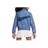 Nike Loose Fit Logo Zip-Up Stand Collar Short Jacket Kids Jackets Blue FN8656-440