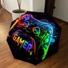 1PC Gamer Controller Automatic Open/Close Umbrella with Windproof, 8-Rib Sturdy Canopy, Durable Ribs, Fashionable Design, Outdoor Accessory, Fun Prin,