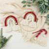 Macrame Rainbow Wall Hanging For Kids Room Decor Christmas Ornament Wall Hanging