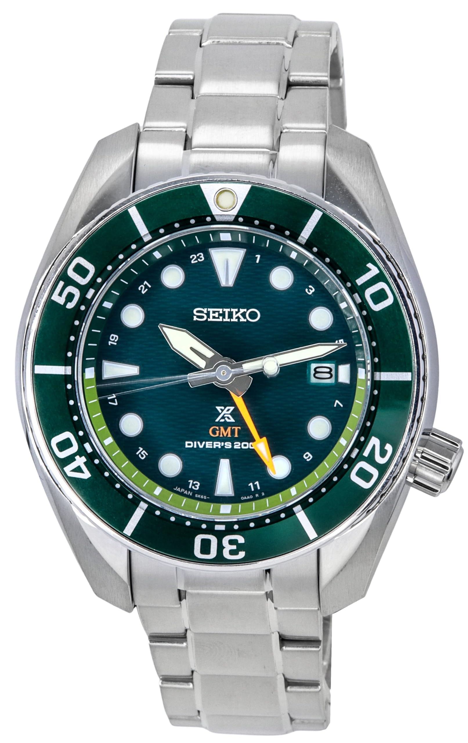 

Годинник SEIKO PROSPEX Solar Sea Solar GMT SUMO 200m SFK003J1 Green Overseas Model [Seiko] Diver s Diver s Men s [Елемент]