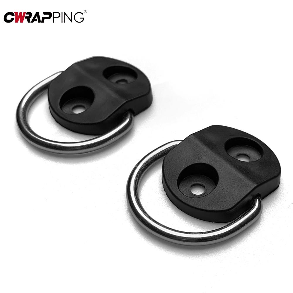 4 Stück Auto Kofferraum Modifikationswerkzeug D-Ring Schnalle Gepäckorganisation und Aufbewahrung Feste Fachnetz Haken Schnalle Zubehör