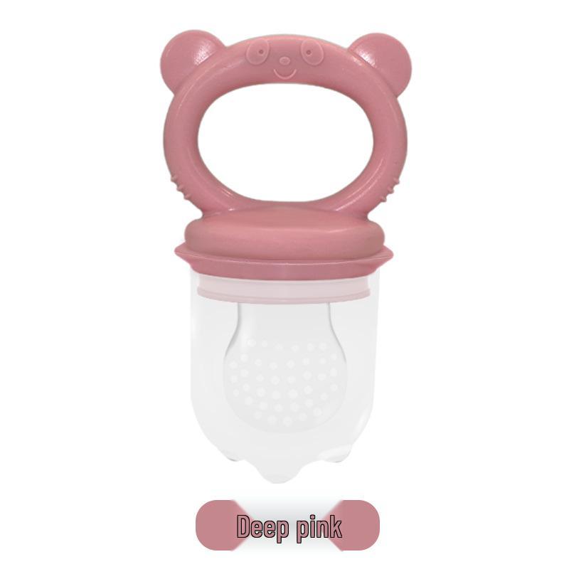 Isır ısır Silikon Diş Kaşıyıcı: Bebek Meyve ve Sebze Besleyici - Süper Yumuşak File Uç