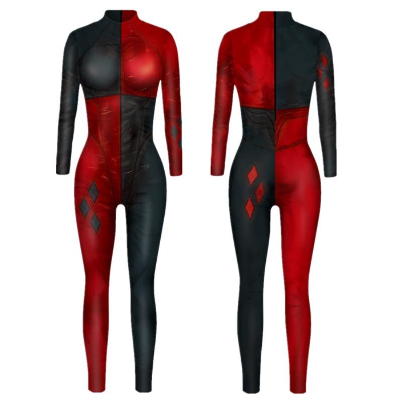 Halloween, the new D three-dimensional digital printing adult children thin long sleeves cos even