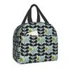 Orla Kiely Multi Stem Thermal Insulated Lunch Bag Scandinavian Flower Portable Lunch Tote for Outdoor Picnic Storage Food Box