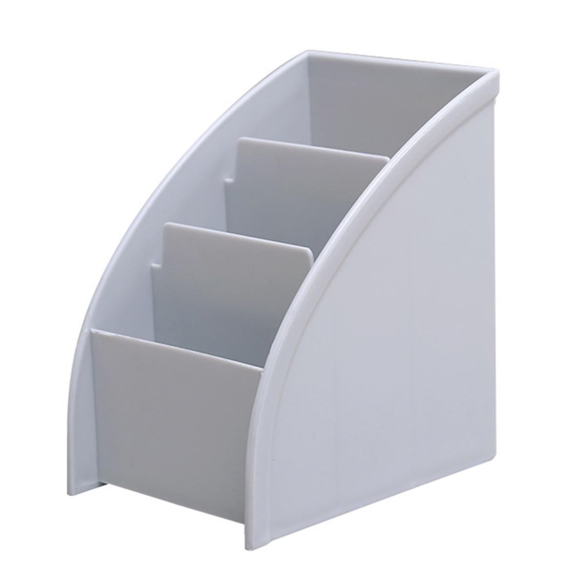 

Практичный противоскользящий большой емкости стабильный косметический держатель для настольных принадлежностей для школьной ручки серый