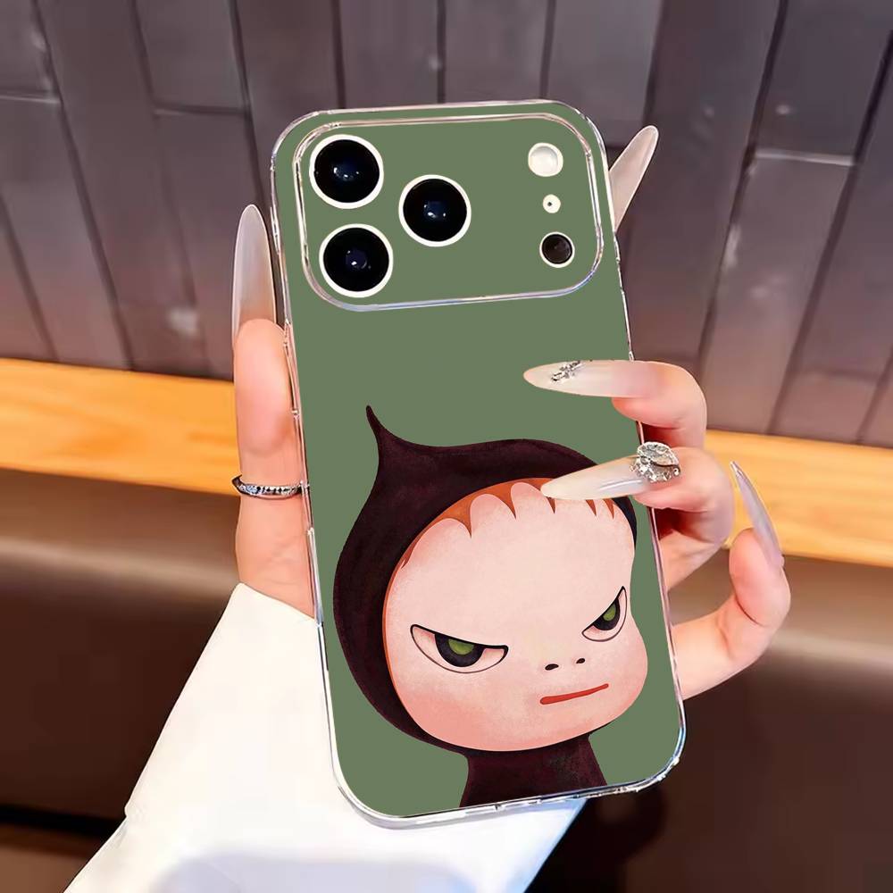 

Paintings Art Yoshitomo Phone Case For iPhone17,16,15,14,13,12,11 Plus,Pro Max Soft Transparent Cover iPhone16