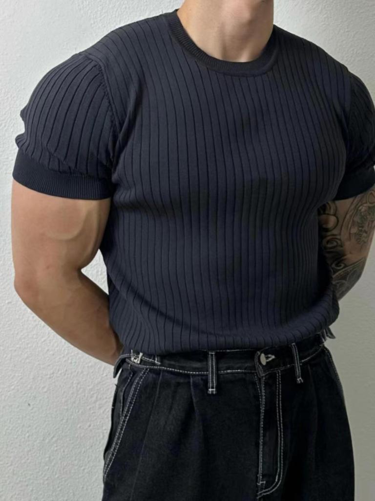 Men's European & American Fashion Breathable Short-Sleeve T-Shirt