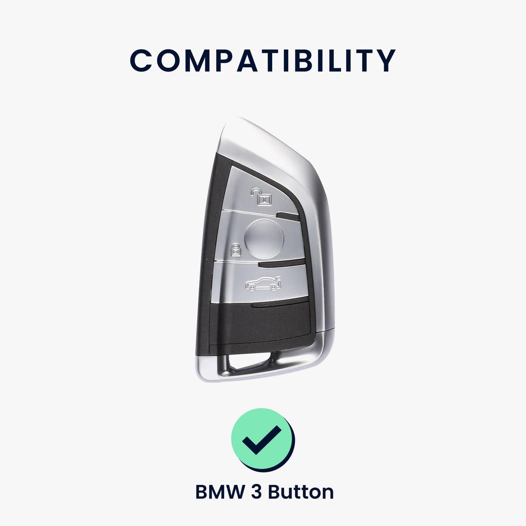 kwmobile BMW 3-Button Car Key Smart Key Compatible Key Case