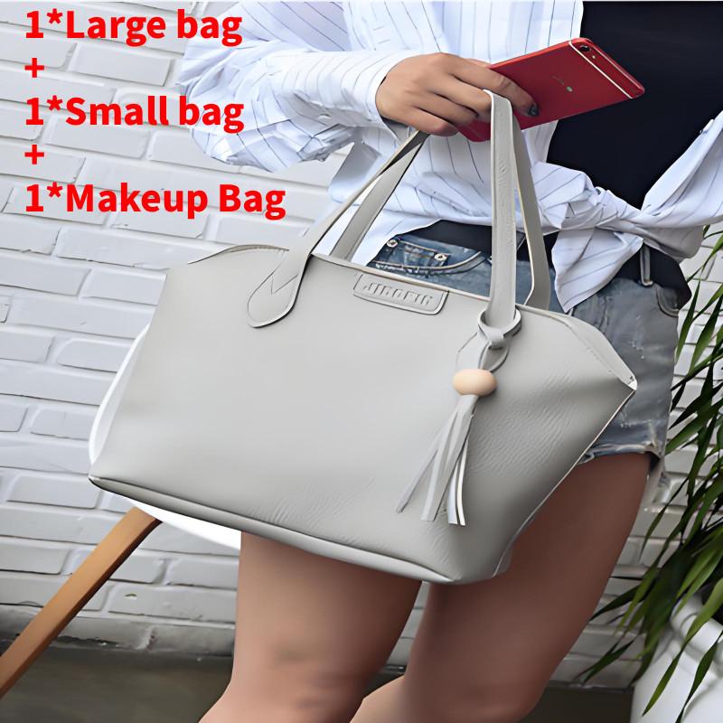 3pcs Bag Set Women Handbags Pu Leather Tassel Shoulder Crossbody Bags Fashion