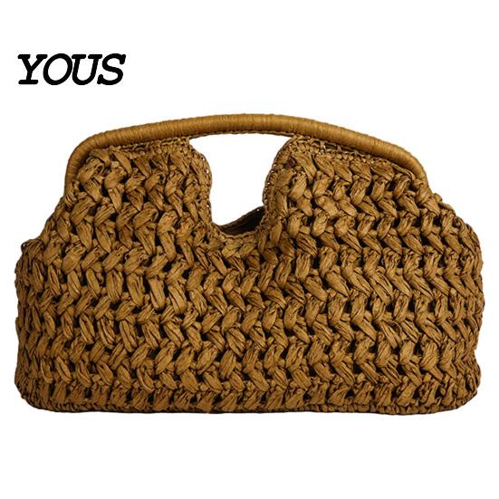 Chic Woven Clutch Large Straw Bag, Women Handbag, Capacity Top Handle Satchel Purse for Summer Beach Vacation Lightweight Bag