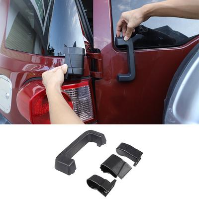 For Toyota FJ Cruiser 06-21 ABS Black Car Tailgate Hinge Decoration Cover Replacement Accessories Car Modification