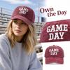 Unisex Retro Embroidered Letter Baseball Soft Casual Sun Hat for Men and Women
