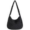 Women Puffy Hobo Bag Fashion Down Tote Handbag Casual Floral Quilted Tote Bag Lightweight Large Capacity Slouchy Shopper Bag
