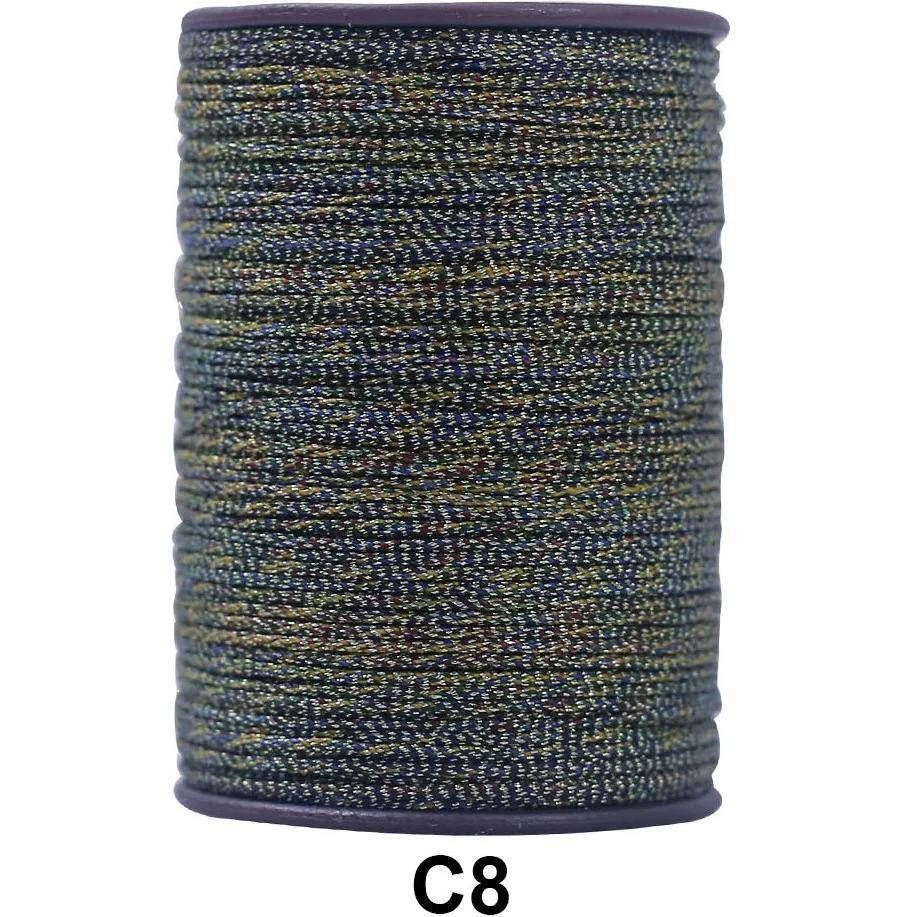 Metallic Embroidery Threads Glittery Thread Spool Polyester Sewing Thread for Embroidery Quilting Ideal Sewing ( 0.3-0.4-0.5mm )