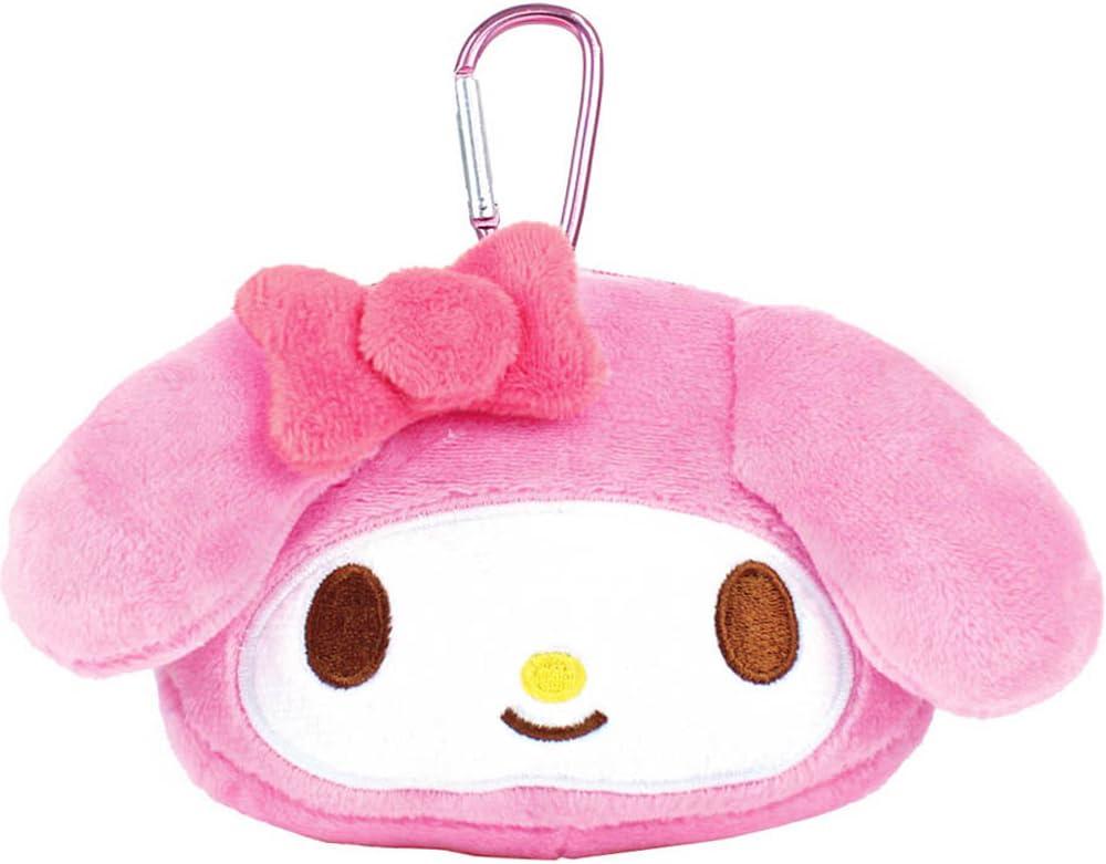 

Tees Factory Sanrio My Melody Plush Zipper Mascot with Carabiner SR-5541428MM