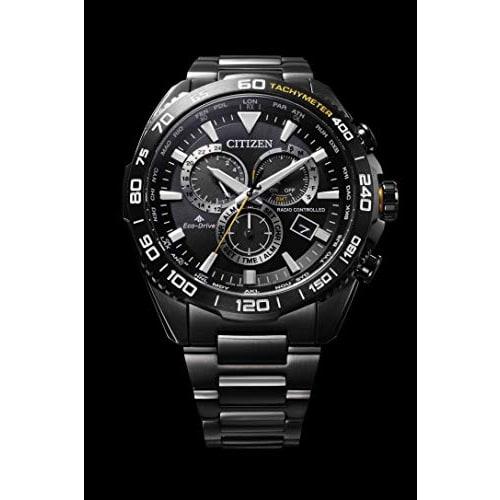Citizen Promaster CB5037-84E LAND Series Eco-Drive Radio-Controlled Watch, Direct Flight, Men's, Black