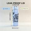1PC Each Day Is A New Start Quote 750ml Color Plastic Sports Water Bottle Leakproof Flip Straw Lid Suitable for Sports Office Home Use