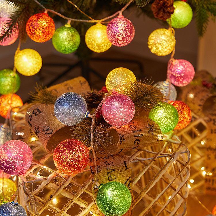 LED Christmas Tree Fairy Lights - Flashing Star String for Festive Decoration and Birthday Scenes