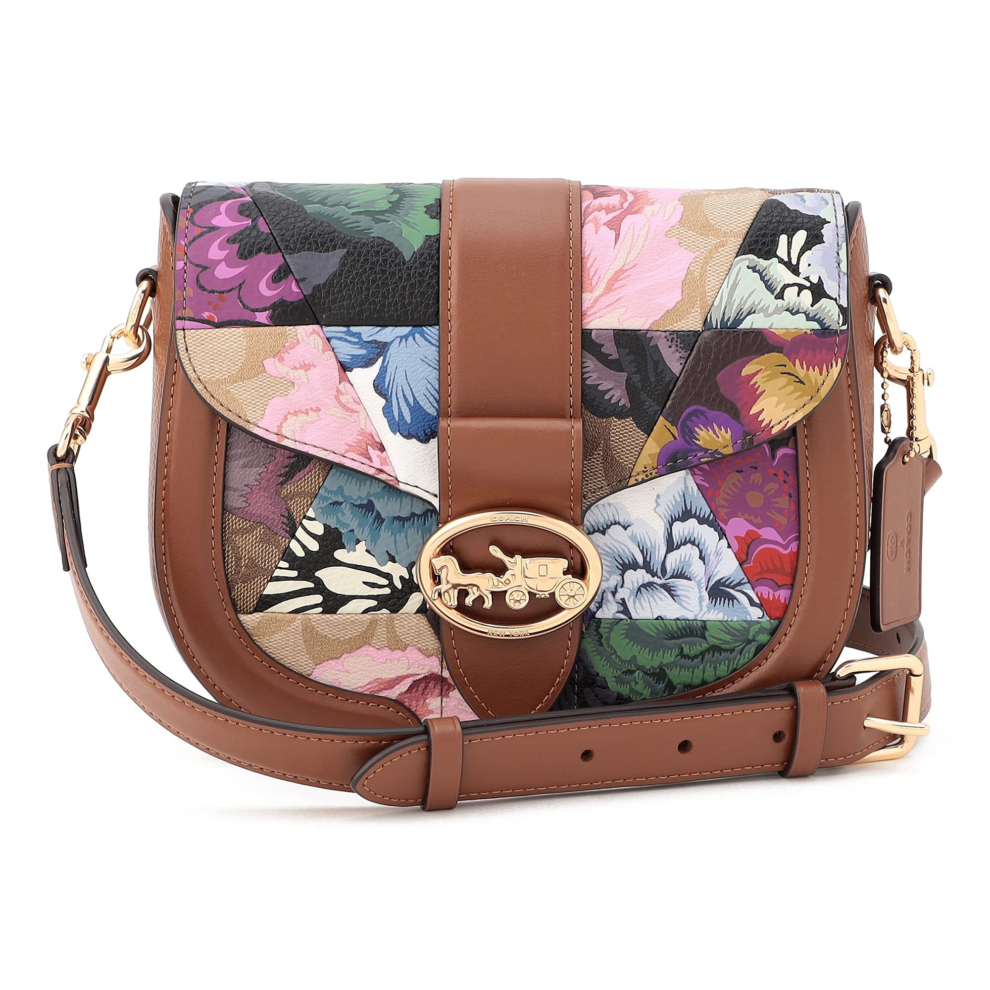 

Outlet Shoulder Bag C2804 IMLL9 Signature Cafe Facet [Coach] Brown/Pink/Gold [Item] коричневий