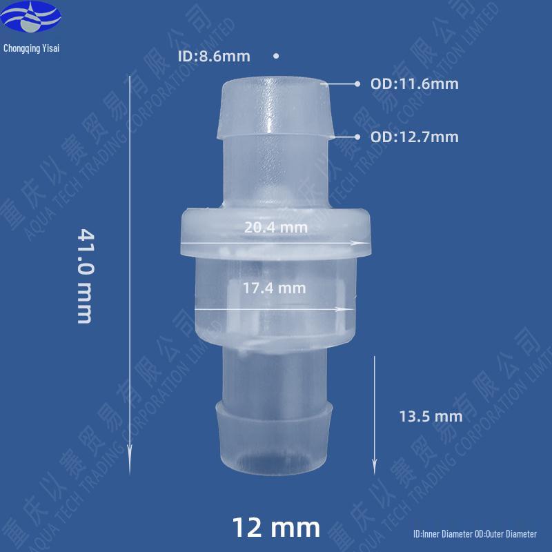 Ozone & Oil Resistant Plastic Check Valve / Stop Valve / Non-Return Valve