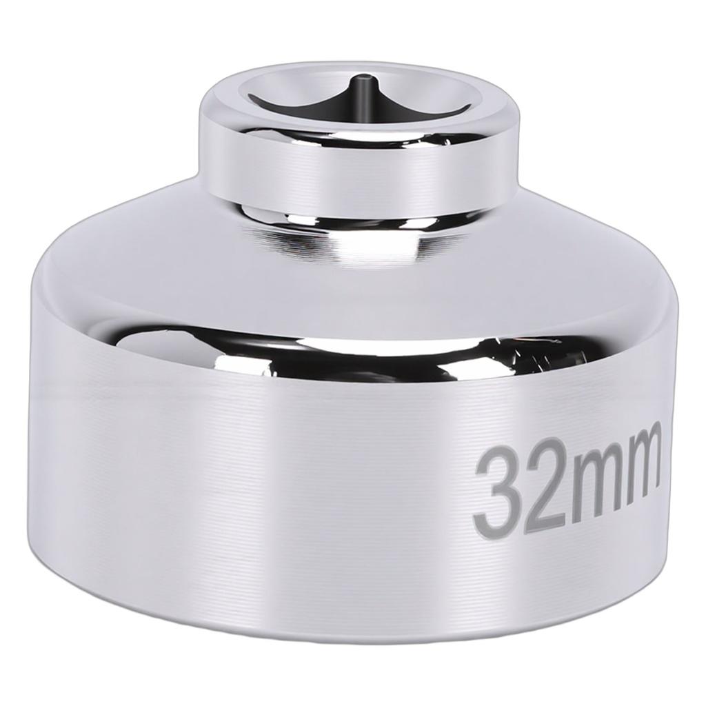 32mm Oil Filter Socket Wrench 3 8in Drive Chrome Vanadium Steel Hex 6 Point Oil Filter Removal Tool