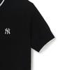 Emelbi Women'S Varsity Cooling Short Sleeve Knit Ny (Black)