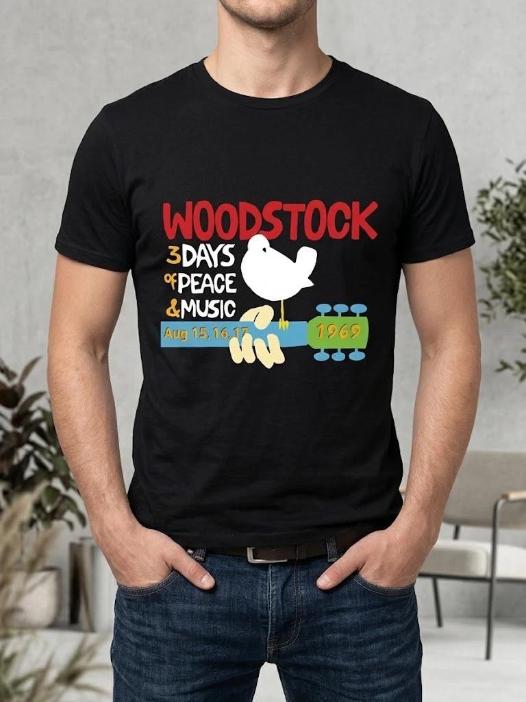 Woodstock, 3 Days of Peace and Music Woodstock T-shirt XL