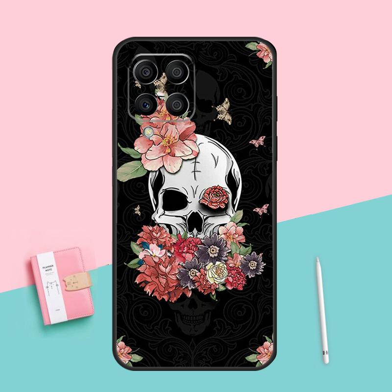 Cool Skull Gothic Phone Case For Samsung Galaxy M53 M33 M23 M13 M12 M22 M32 M52 M20 M14 M54 M11 M21 M31 M51