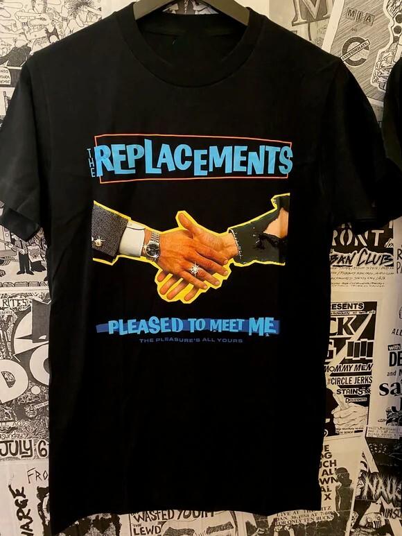 The Replacements Pleased To Meet Me Band T-shirt Black Unisex S to 5Xl ZL189 S