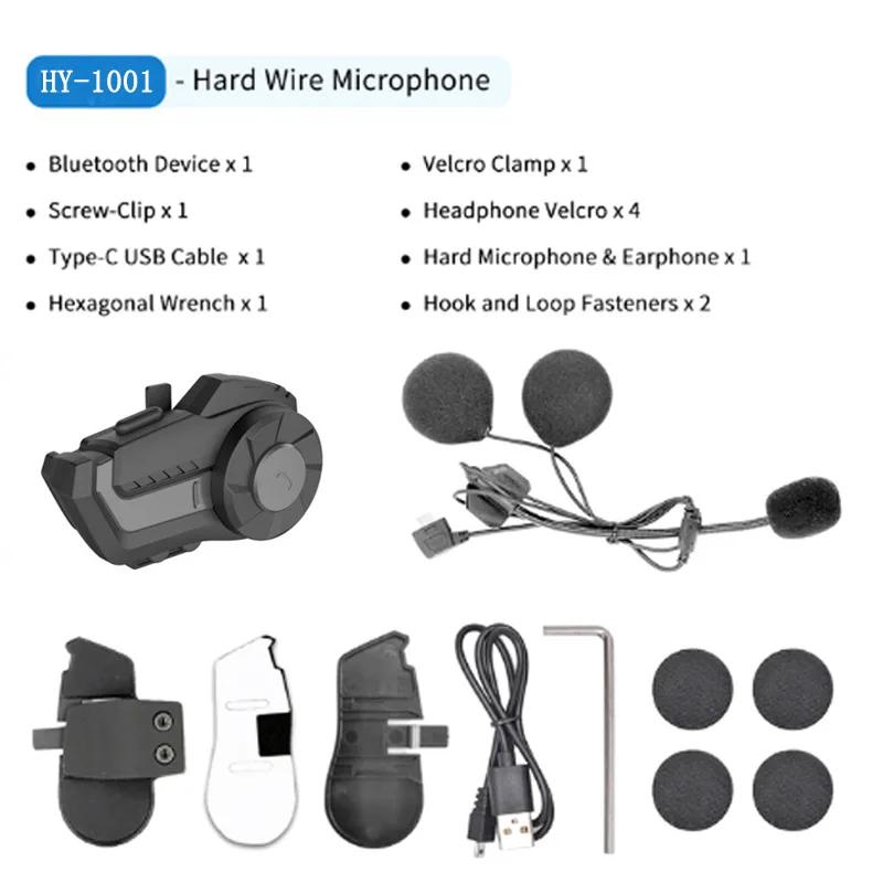 Motorcycle Helmet Headset 800m Double Bluetooth Intercom Suitable for Riding Communication Motorcycle Stereo Intercom