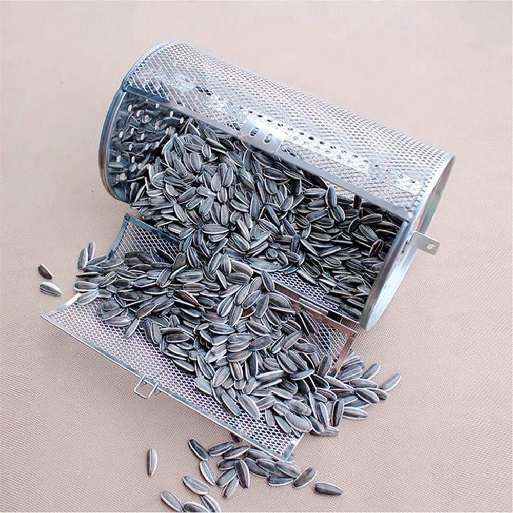 Nut Baking Bbq Cage For Home Cooking Kitchen Tool Roaster Drum Rotisserie Grill Oven Bbq Basket