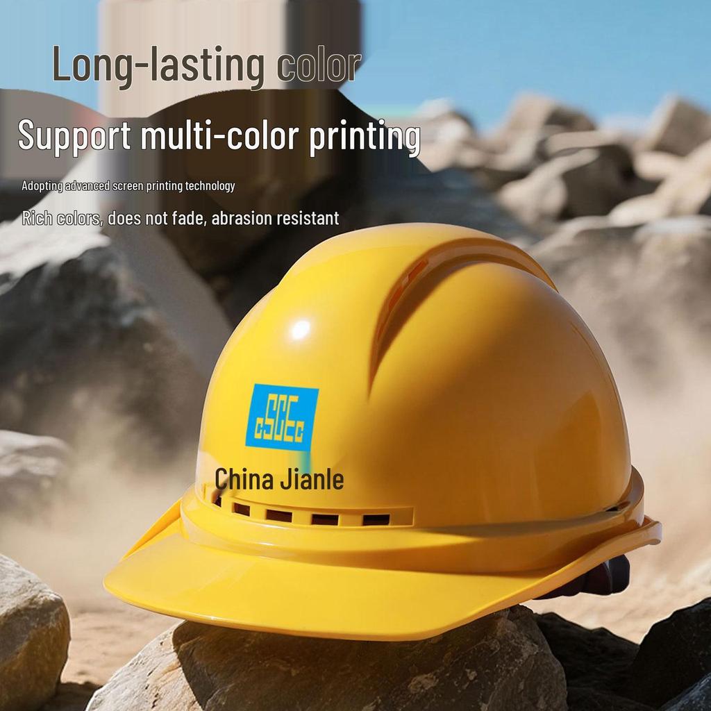 Iron Head Kung Fu Enhanced European Style Breathable Anti-Smash Construction Safety Helmet with Printing