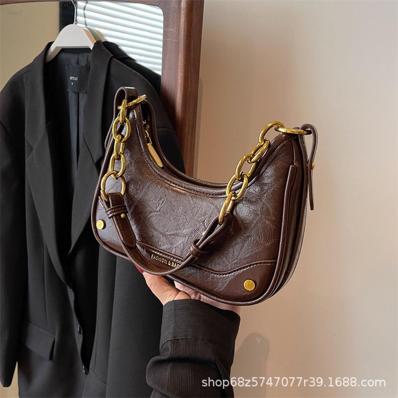 

Средневековая сумка ретро 2025 зима на плечо сумка-мессенджер сумка интернет-знаменитости производитель темпераментная универсальная сумка на плечо