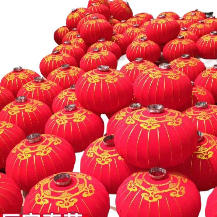 Large Outdoor Waterproof Iron Lantern for New Year and Spring Festival Celebrations